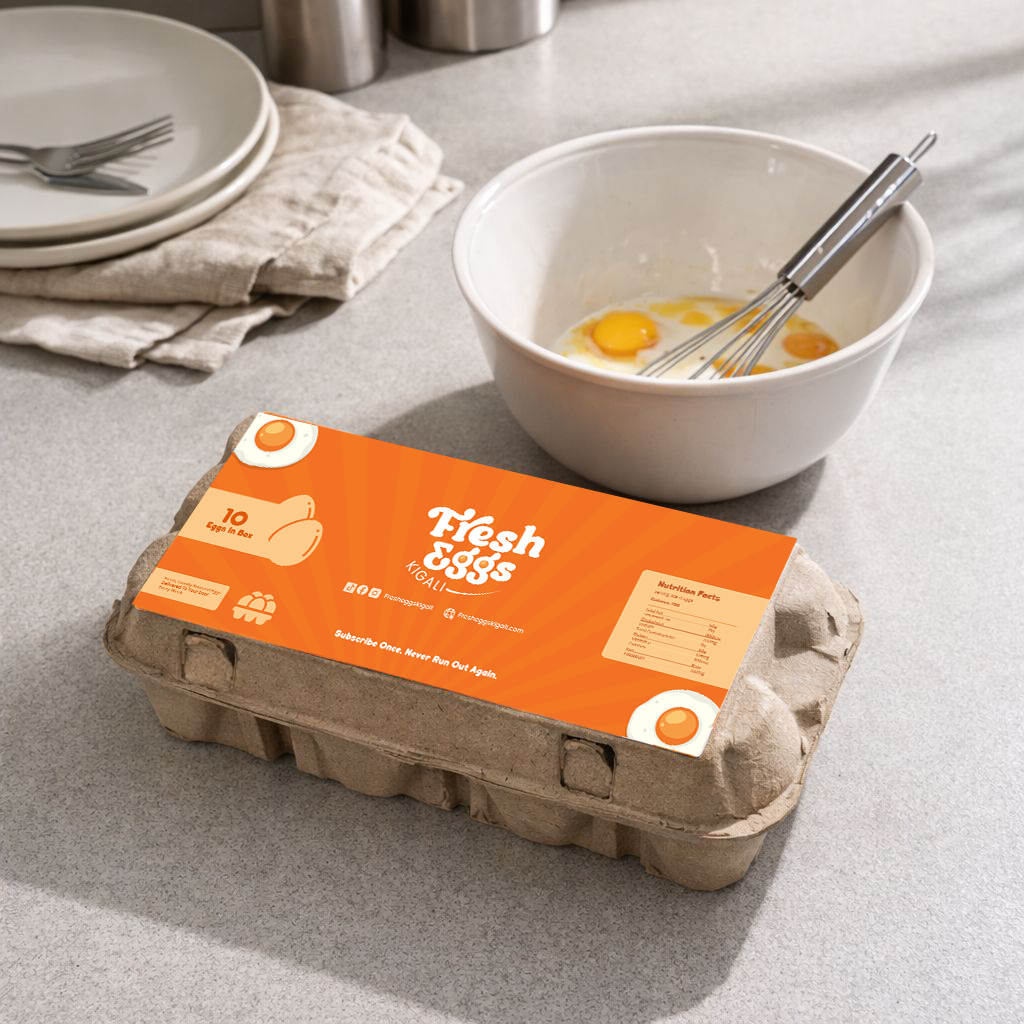 Fresh Eggs Kigali — 4-Week Subscription (Pay Once, Get 4 Deliveries)