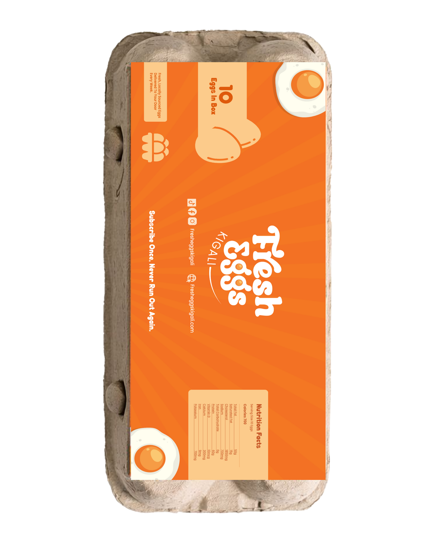 Fresh Eggs Kigali — 4-Week Subscription (Pay Once, Get 4 Deliveries)