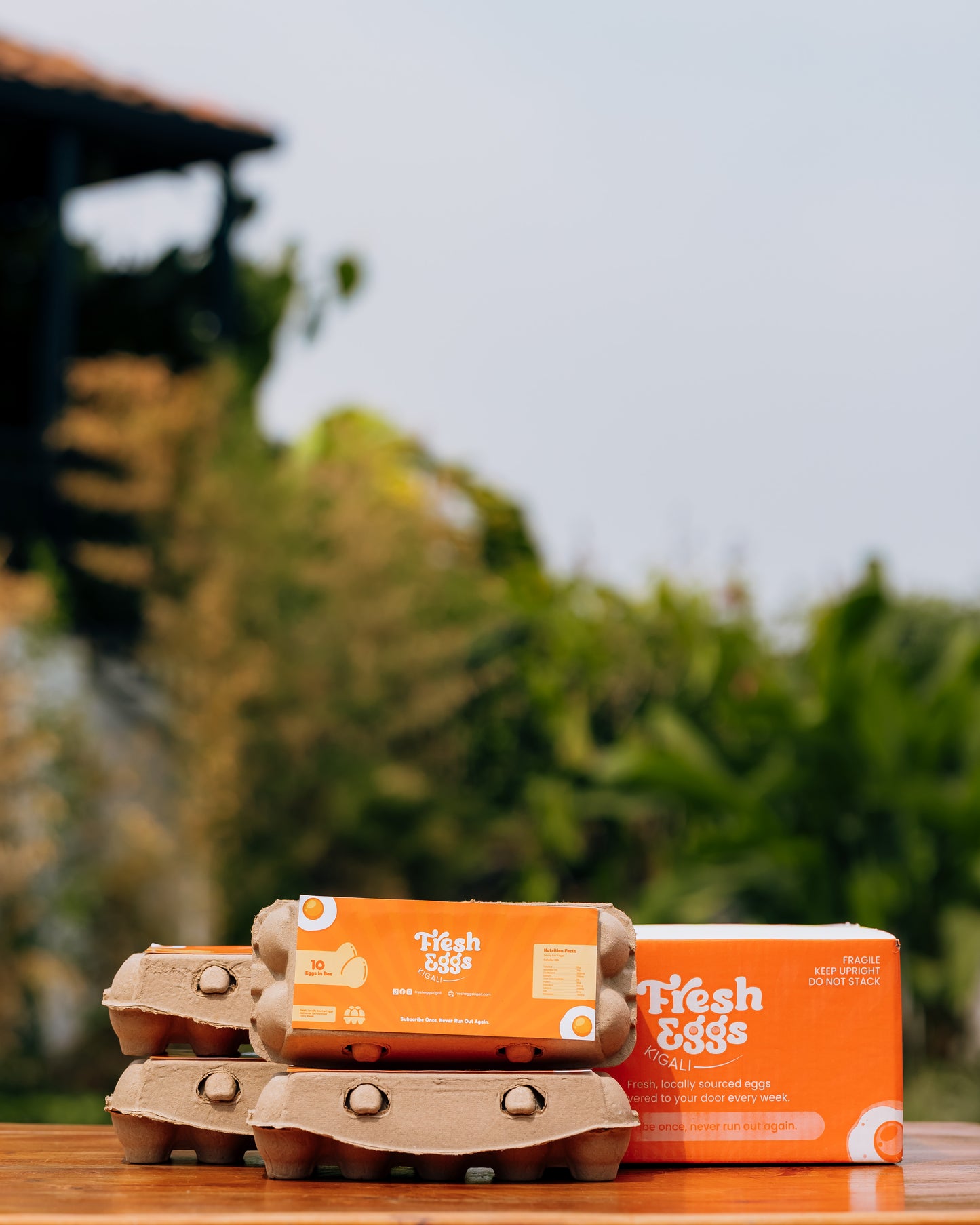 Fresh Eggs Kigali Subscription – Pack of 10, Weekly for 1 Month (4 Deliveries) | Save 5%