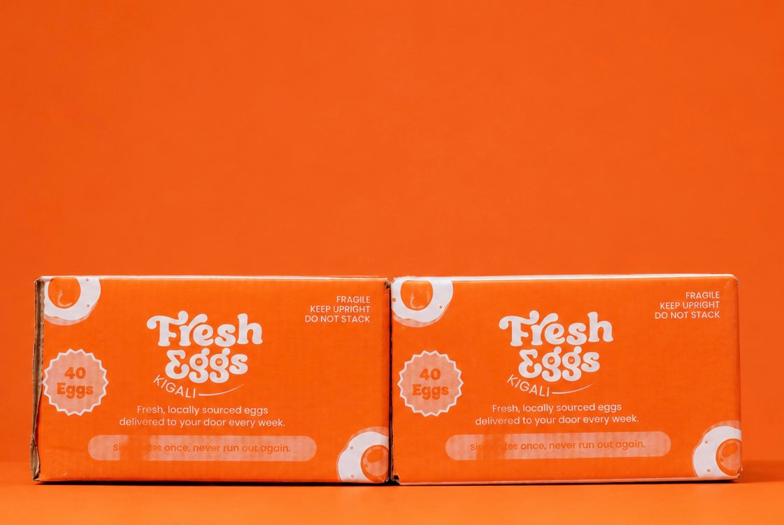 Fresh Eggs Kigali Subscription – Carton of 40, Monthly for 3 Months | Save 10%