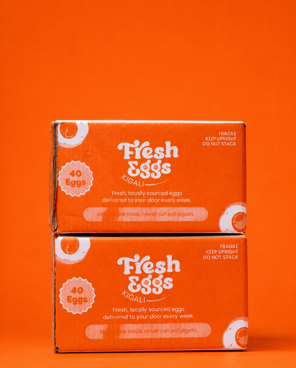 Fresh Eggs Kigali Subscription – Carton of 40, Monthly for 3 Months | Save 10%