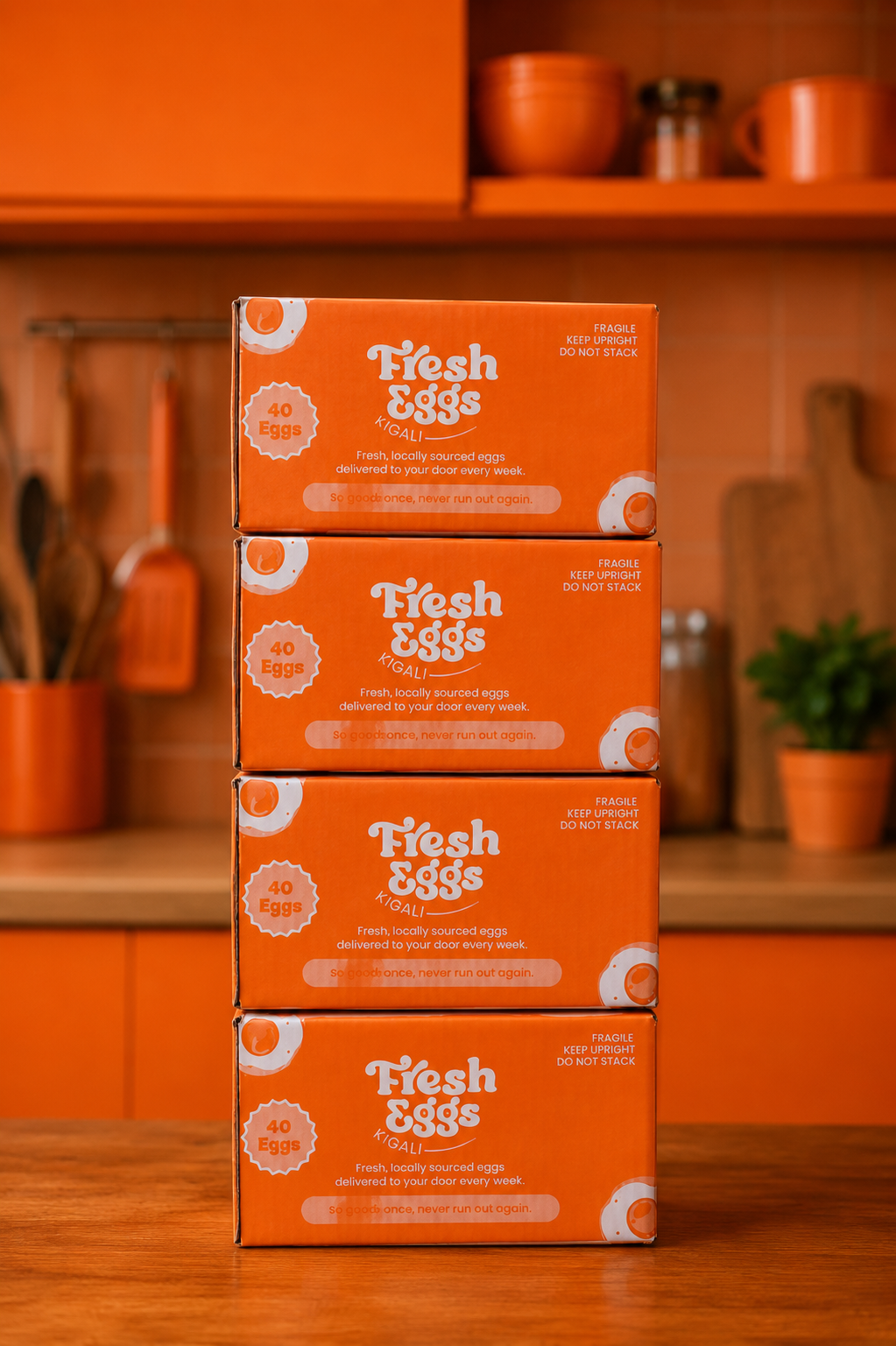 Fresh Eggs Kigali Subscription – Carton of 40, Monthly for 3 Months | Save 10%